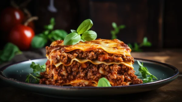 traditional-lasagna-with-rich-bolognese-sauce Lasaña Carne Personal